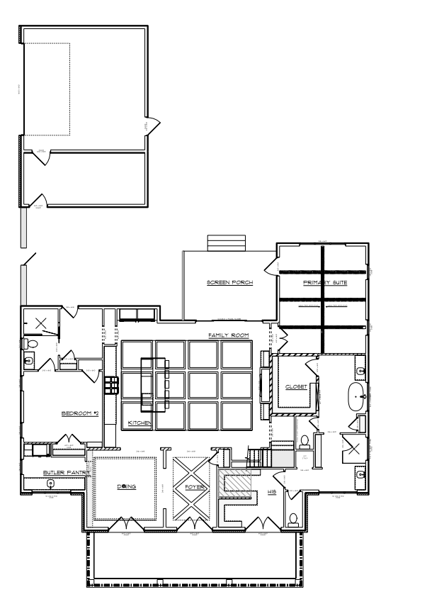 Main level floor plan